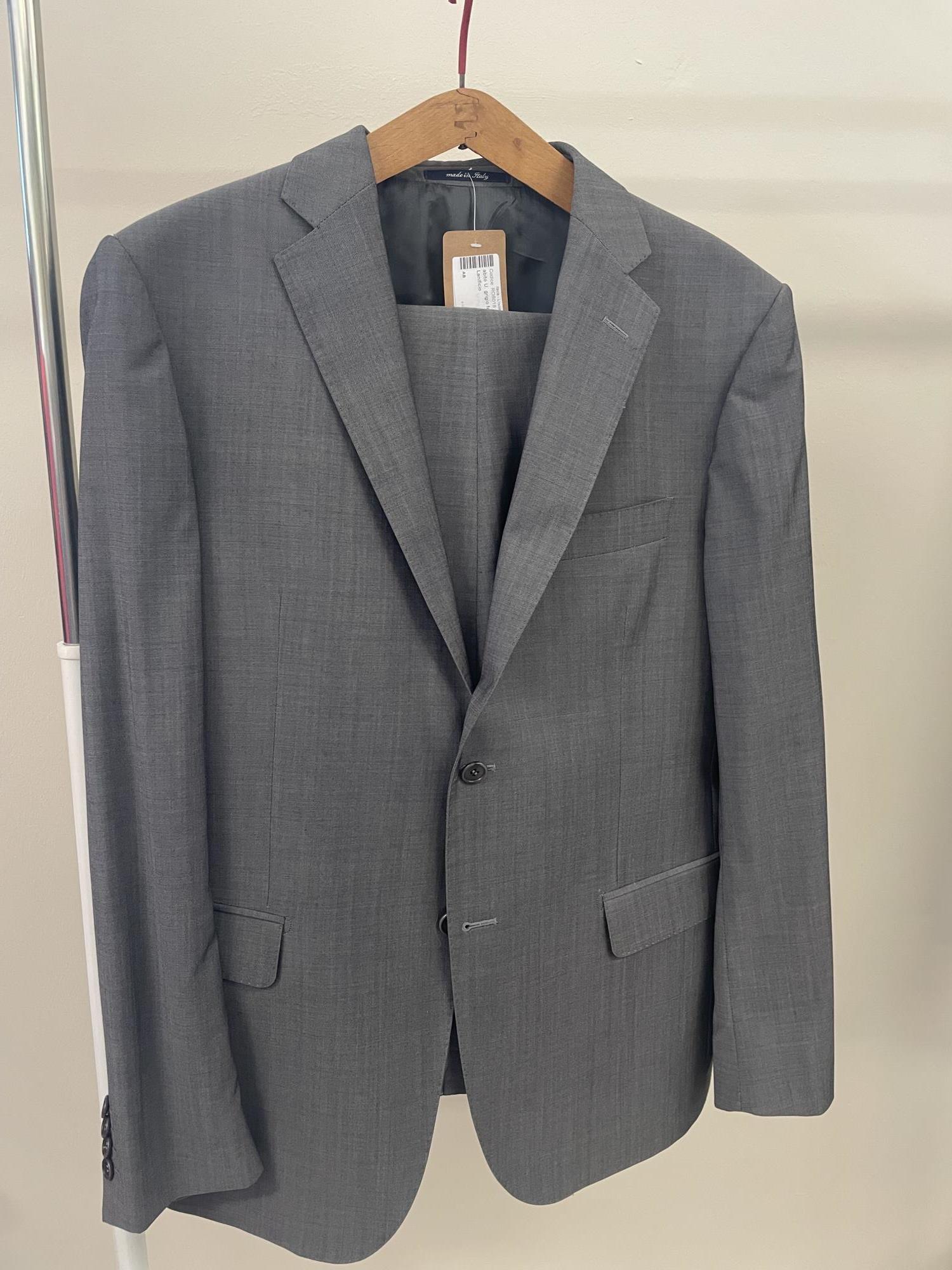 abito U. grigio fesco lana tg. 52 Il Lanificio