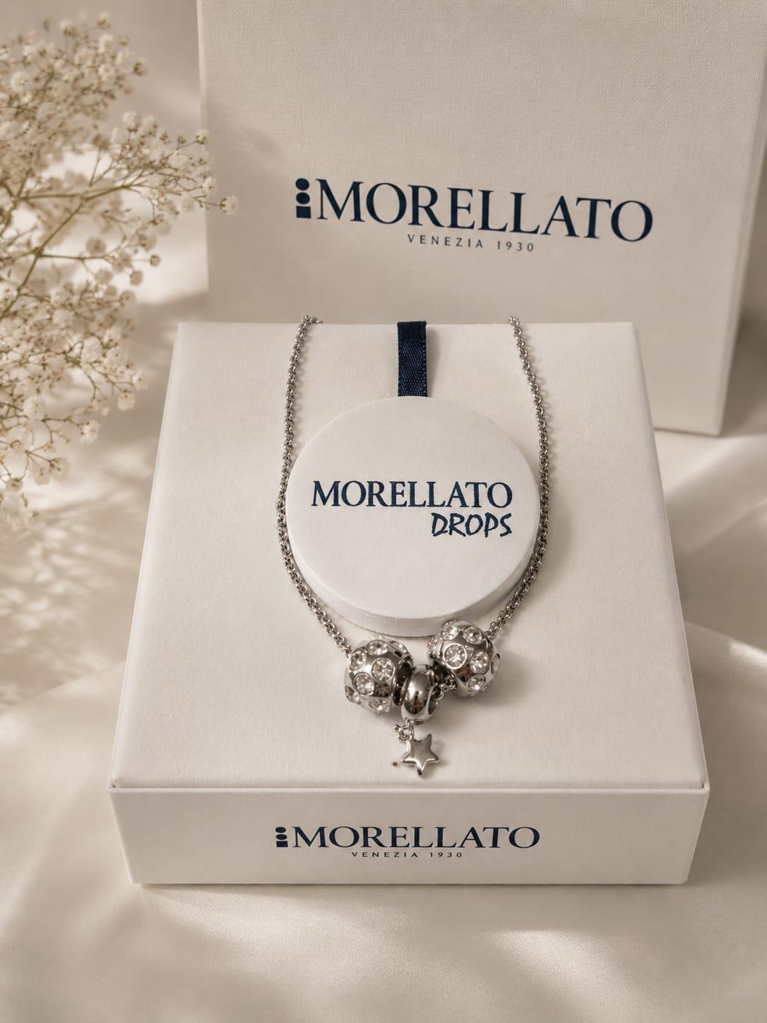 Collana acciaio con ciondoli rotondi e cuore Morellato