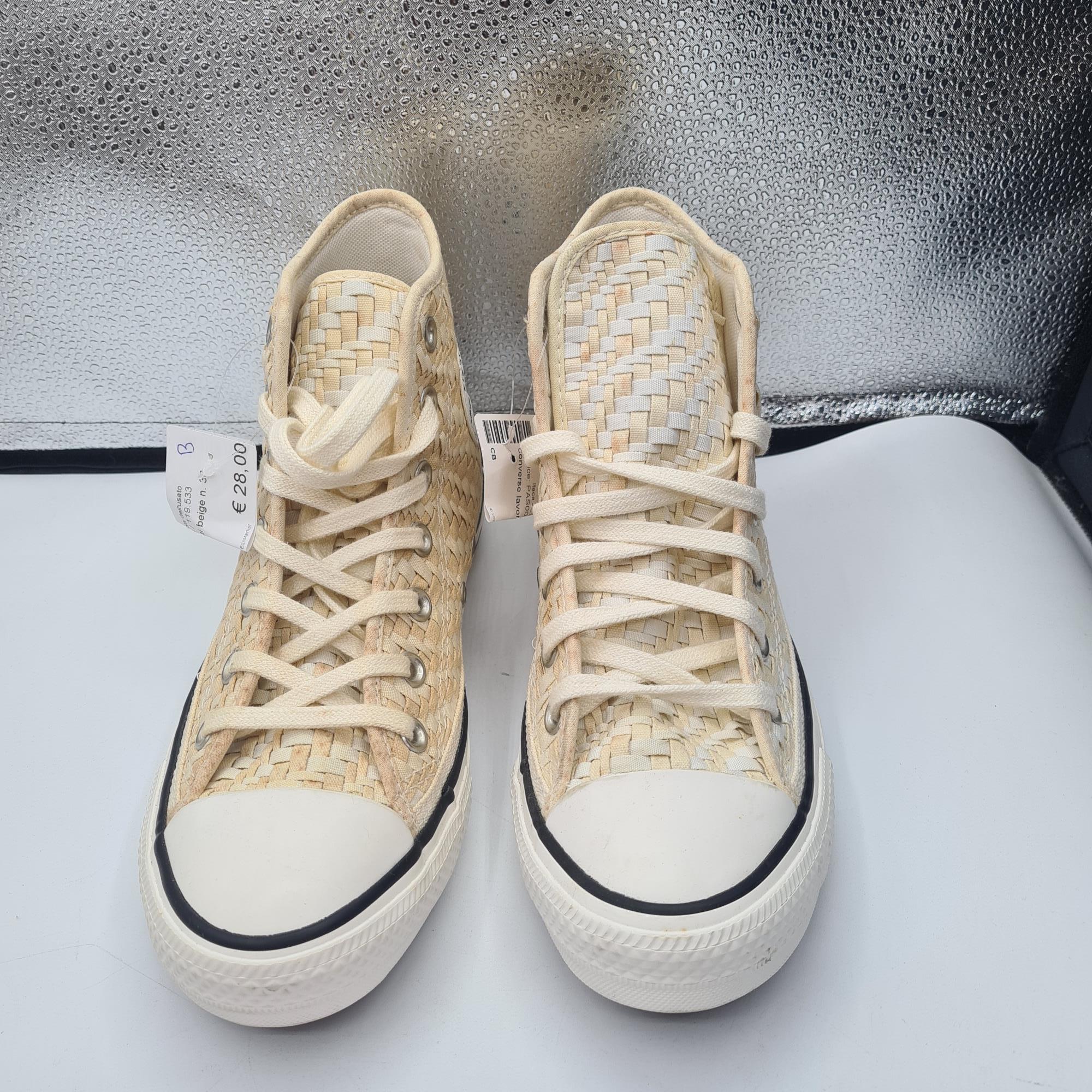 converse lavorati beige n. 38