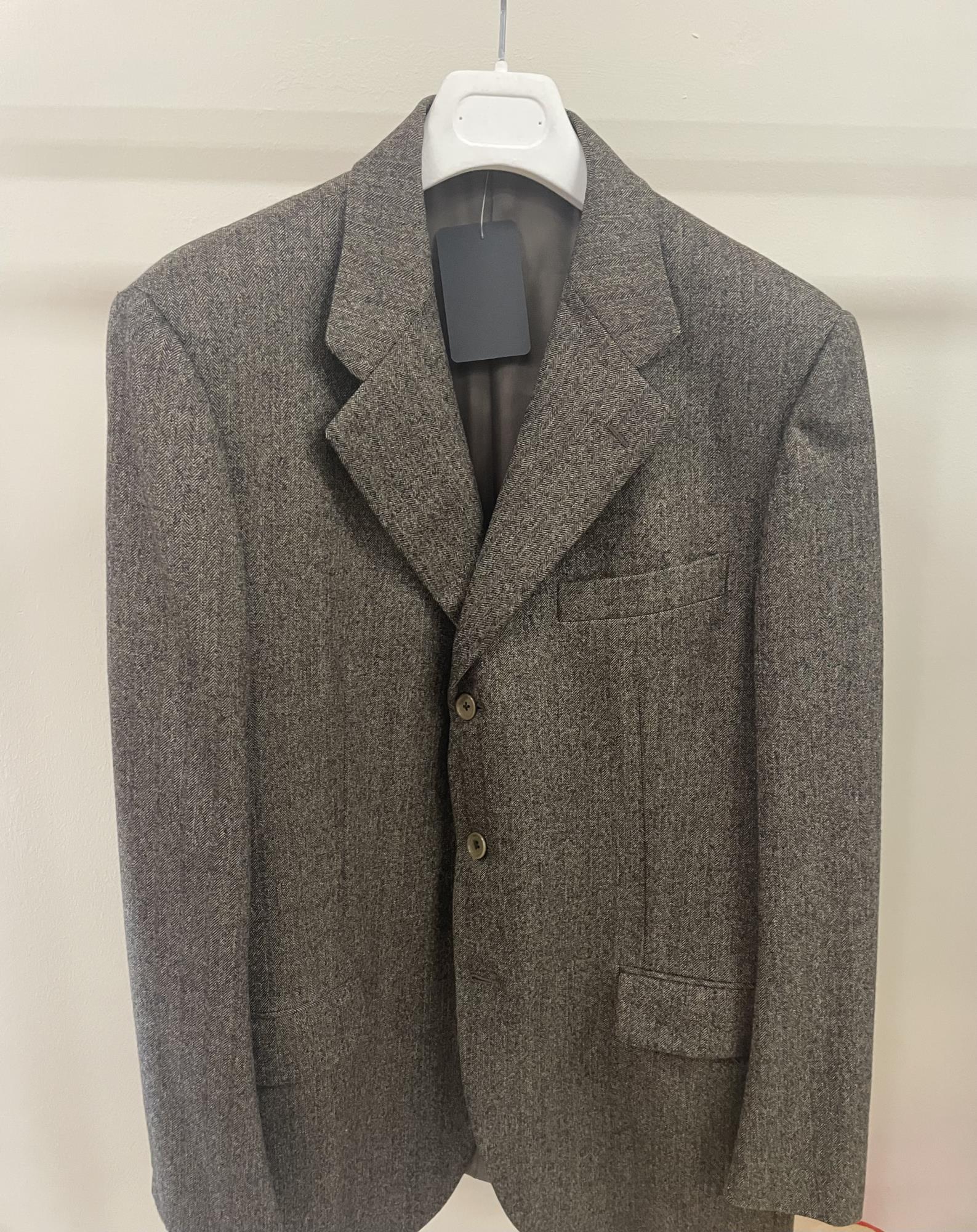 giacca U. spigata beige e marrone tg. 56 Burberry