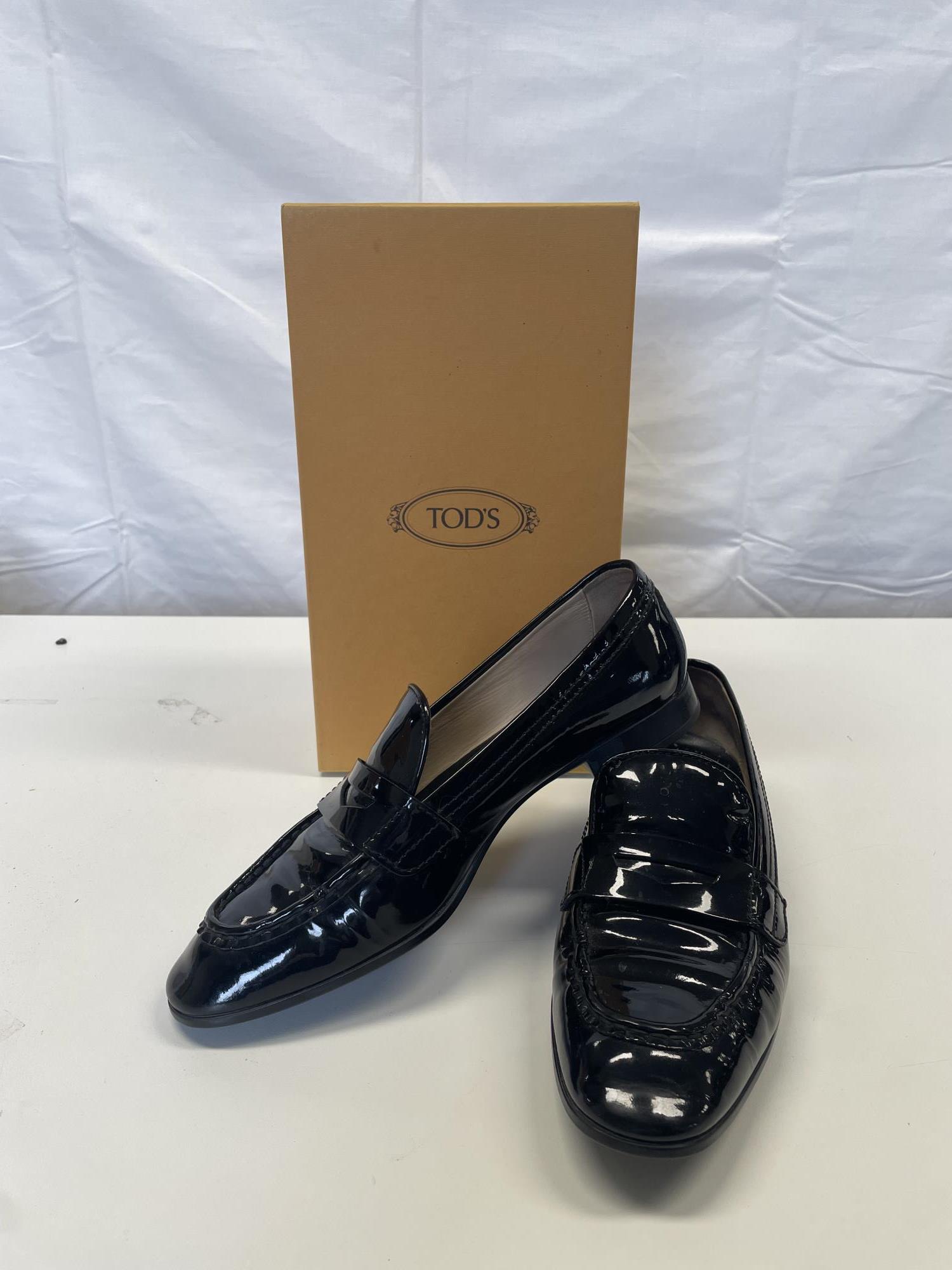 mocassino nera di venice in pelle nr. 39 Tod s