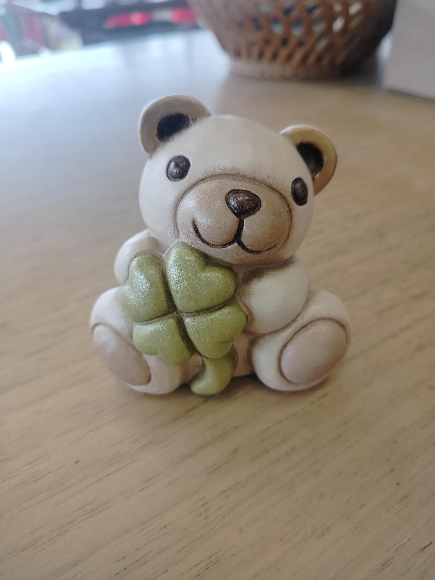 Orsacchiotto Thun Teddy con quadrifoglio