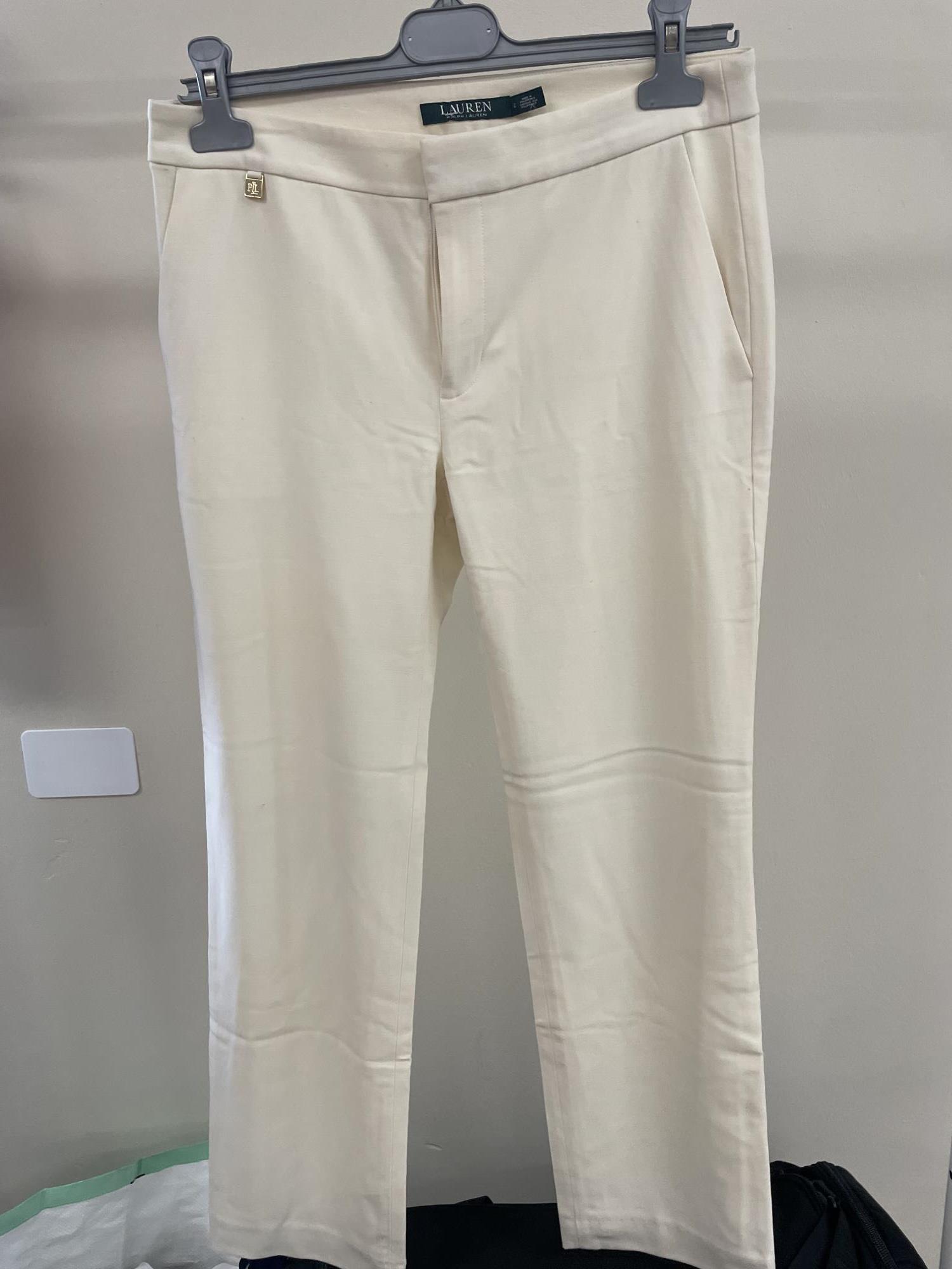 pantalone avorio tg. 42 Ralph Lauren