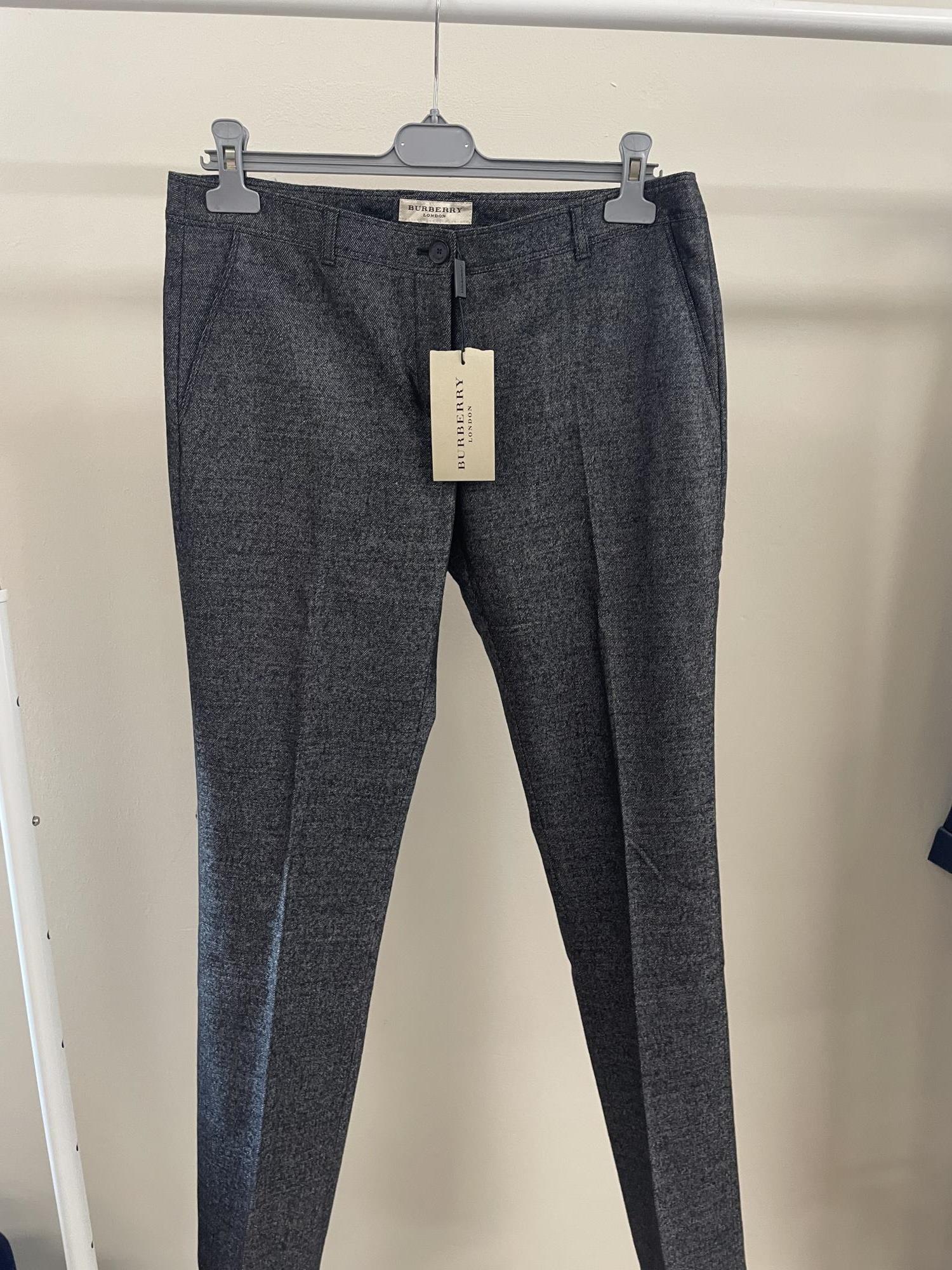 pantalone nero e grigio tg. 42 Burberry