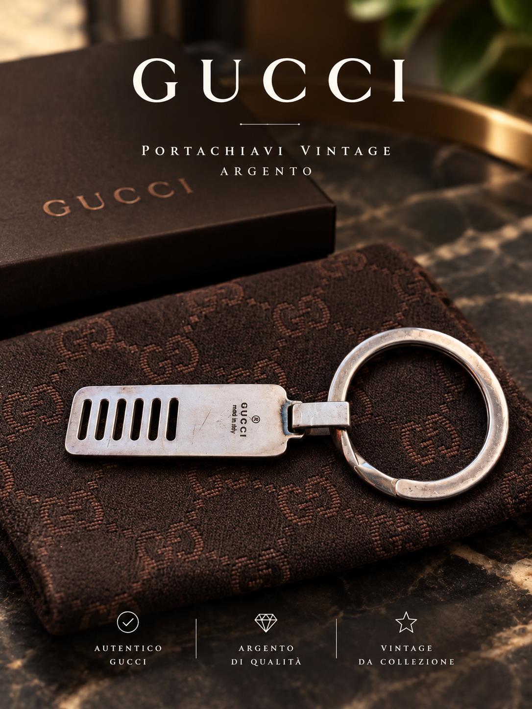Portachiavi Gucci argento 925