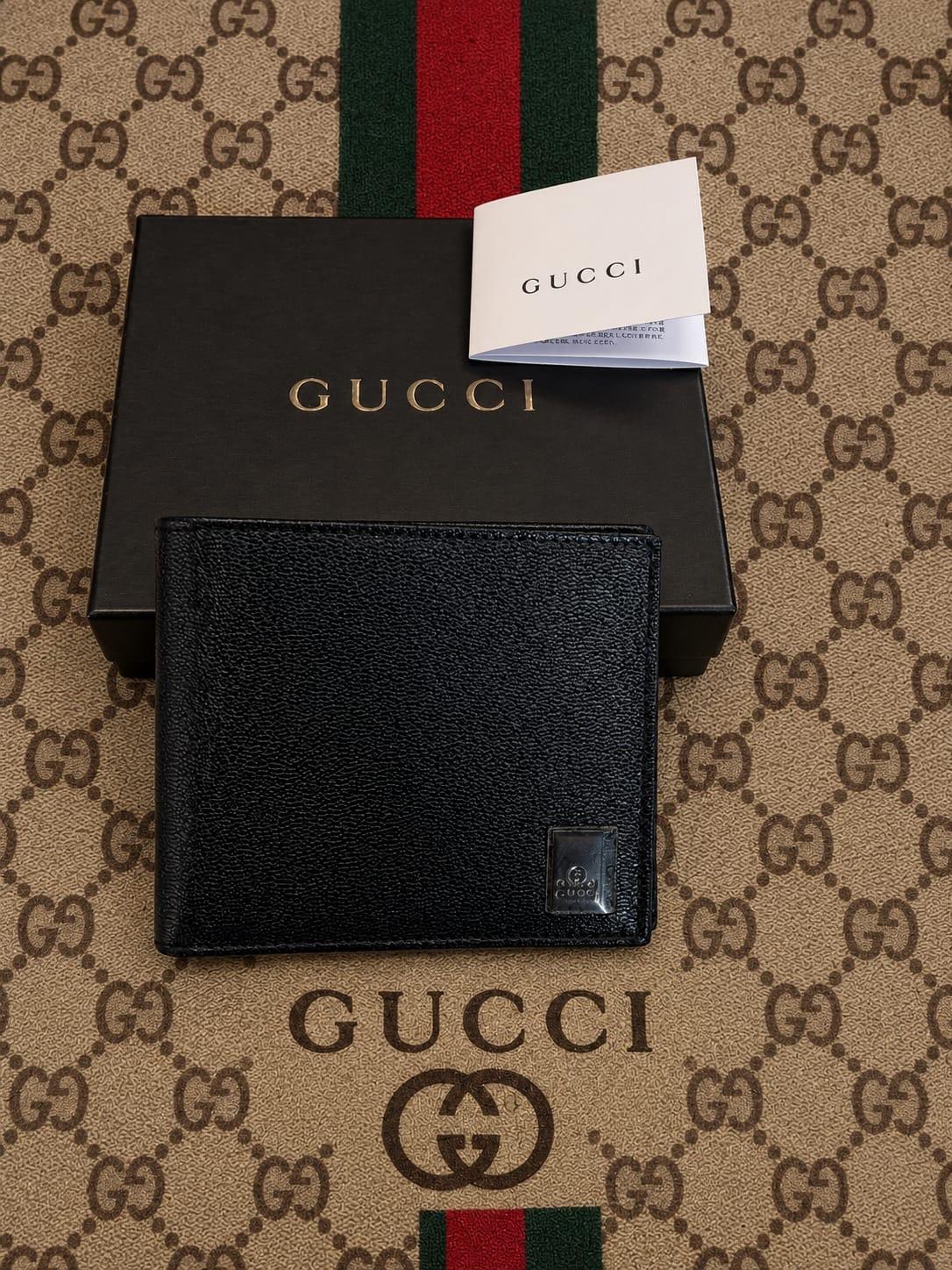 portafoglio U. nero in pelle Gucci