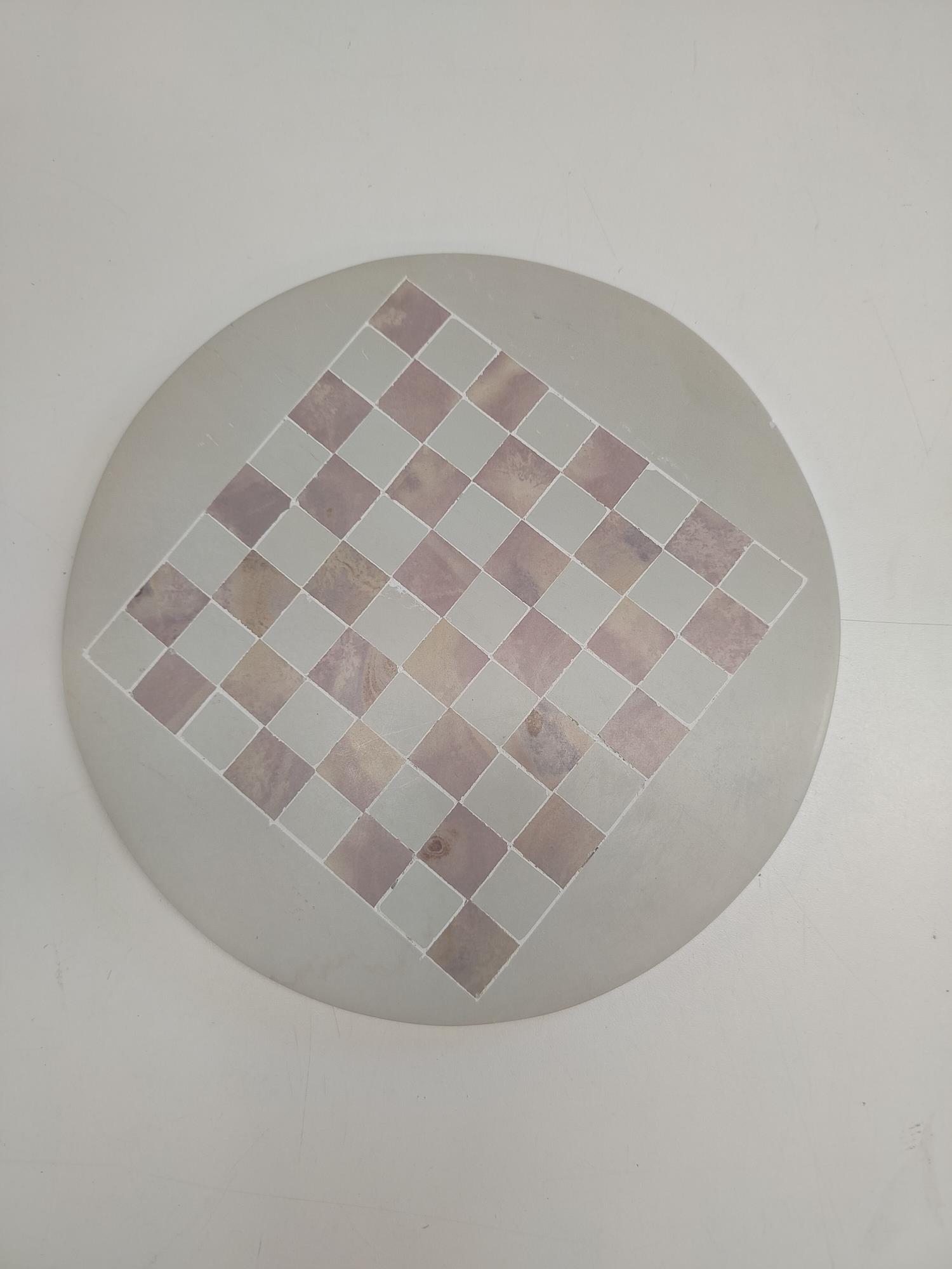Scacchiera in steatite con pezzi