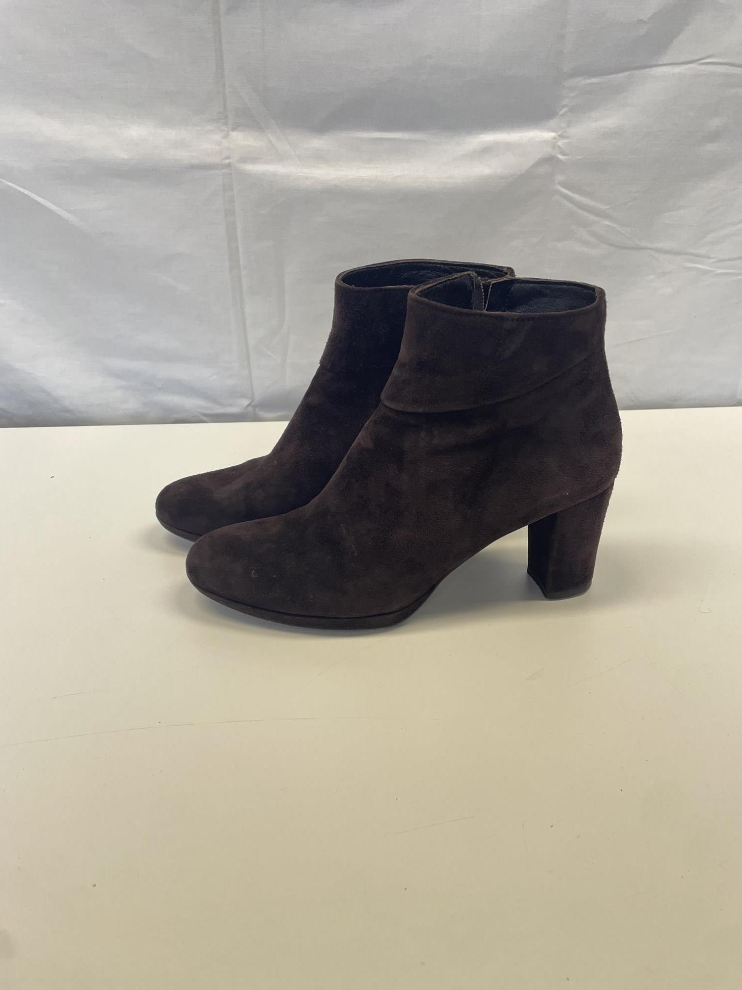 stivaletto marrone in camoscio nr. 39 Brunate