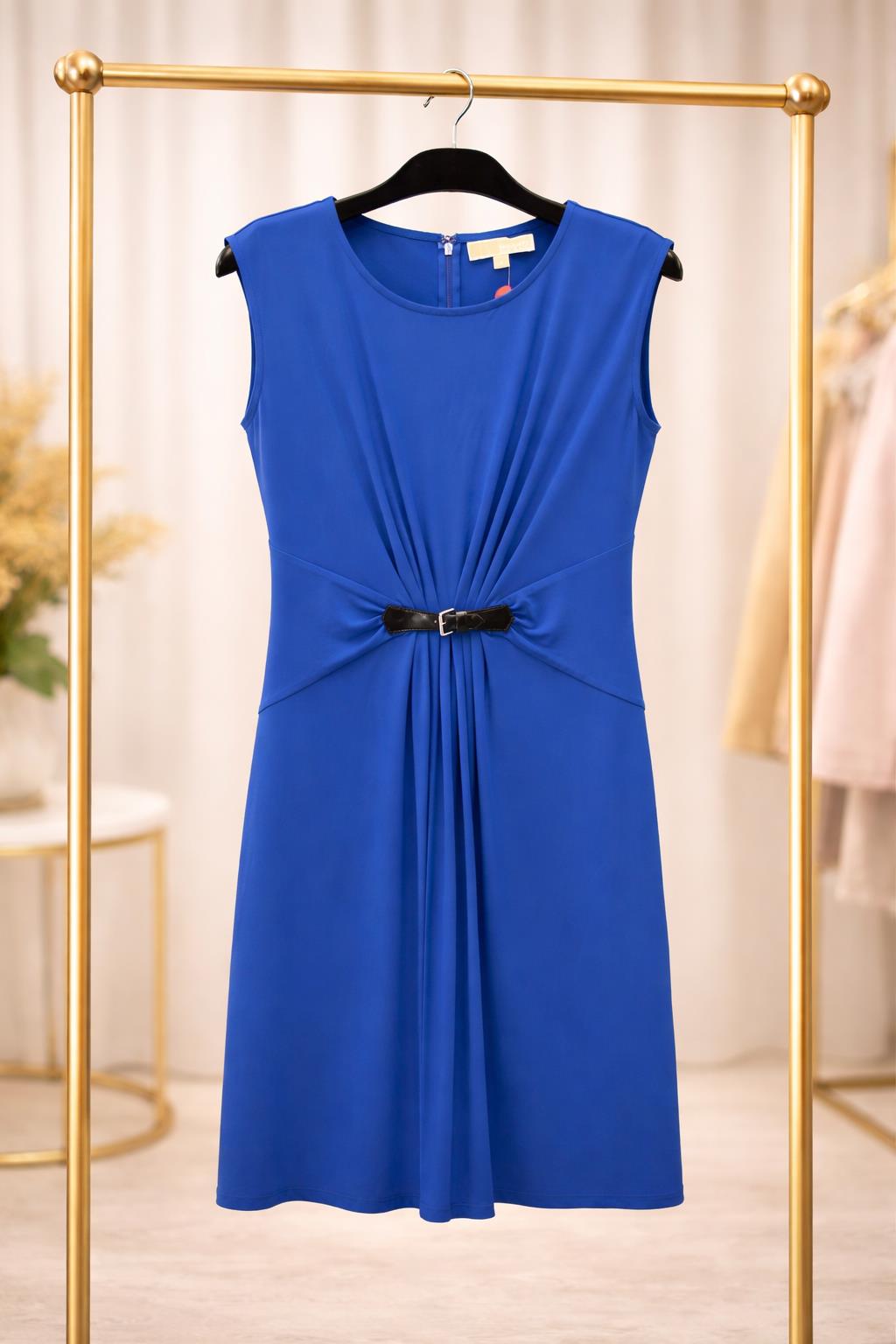 abitino blu royal con cinturino nero in vita tg. M Michael Kors