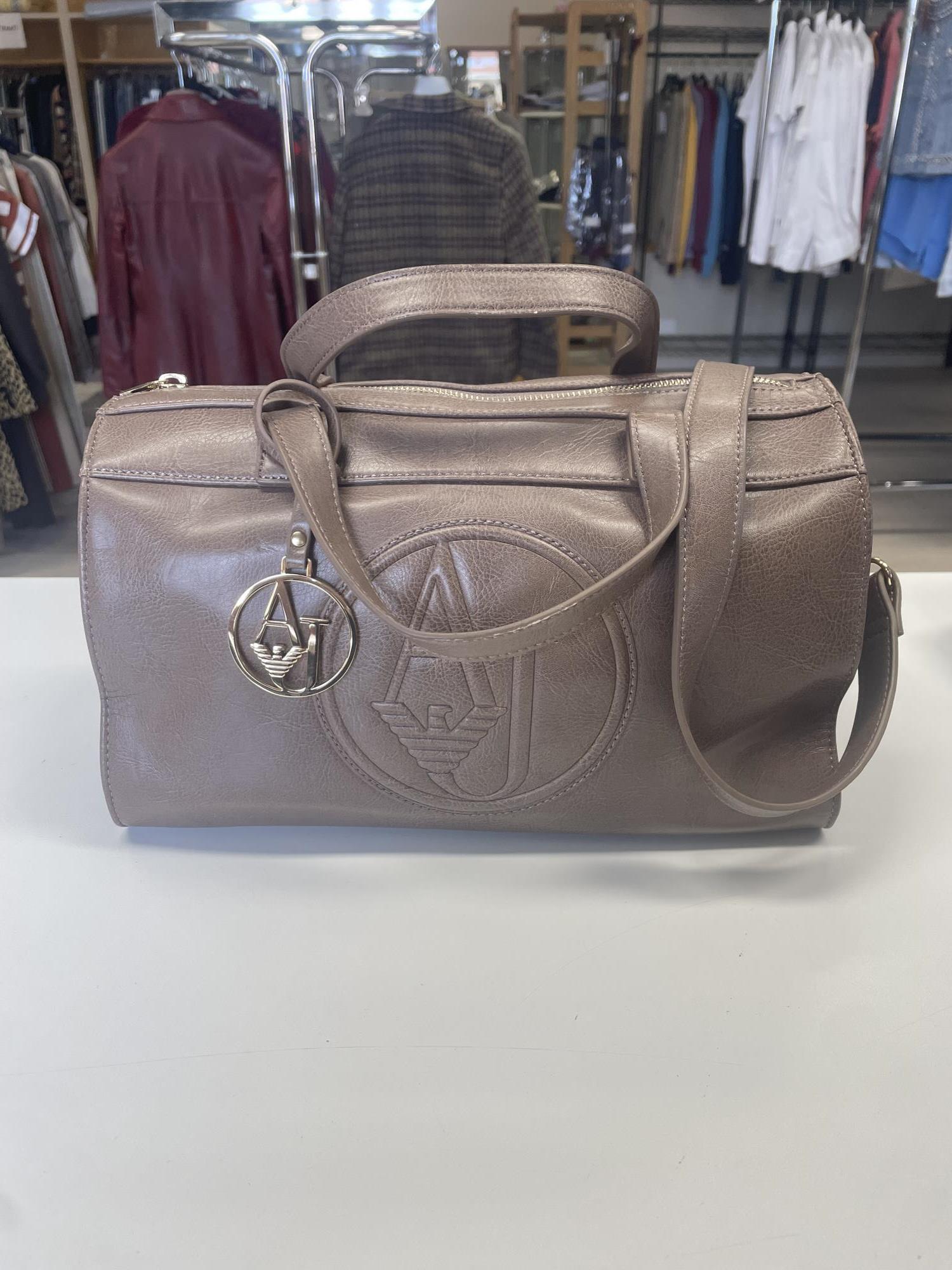 borsa tortora due manici e tracolla Armani Jeans
