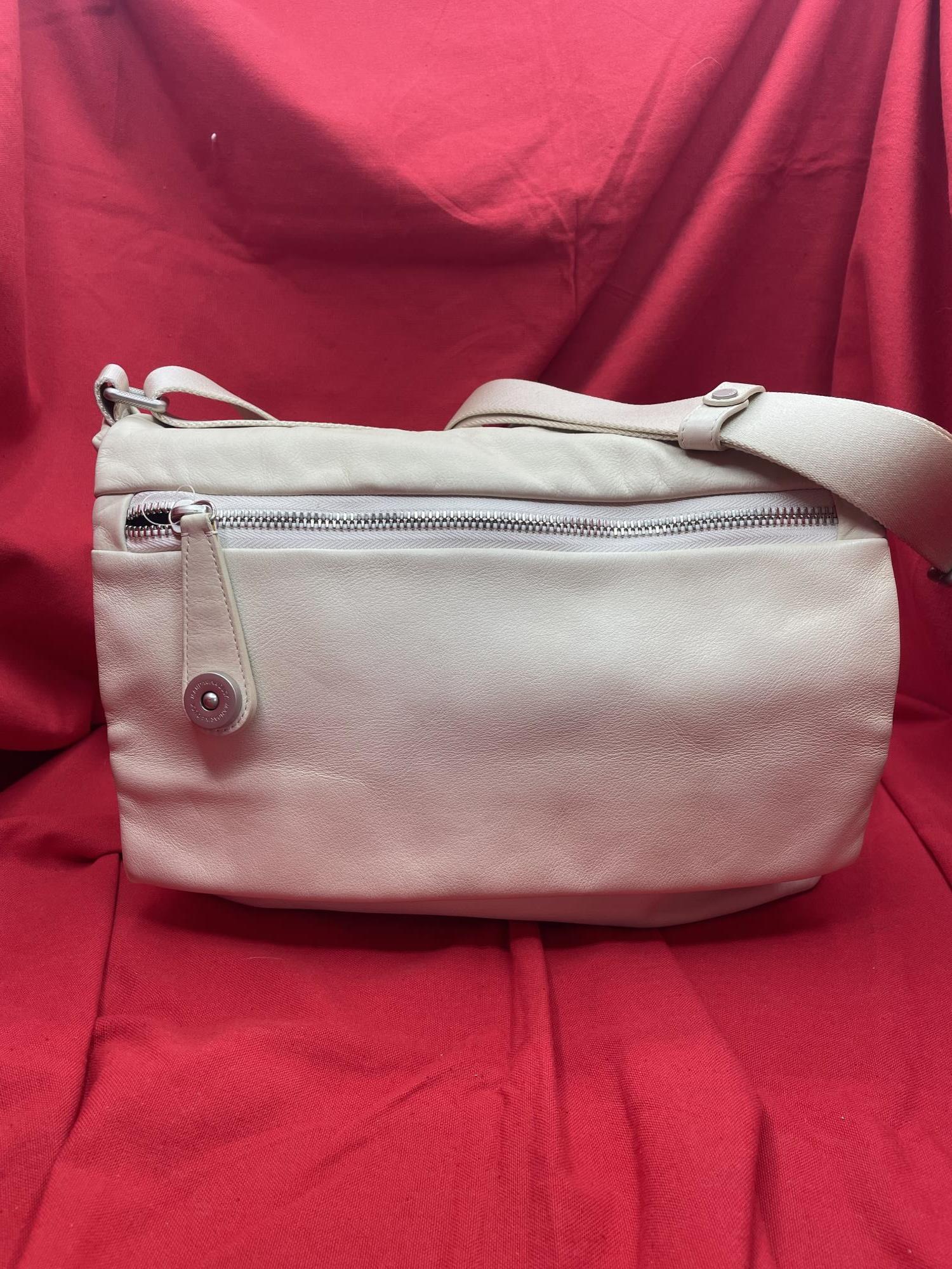 borsa tracolla in  pelle avorio Mandarina Duck