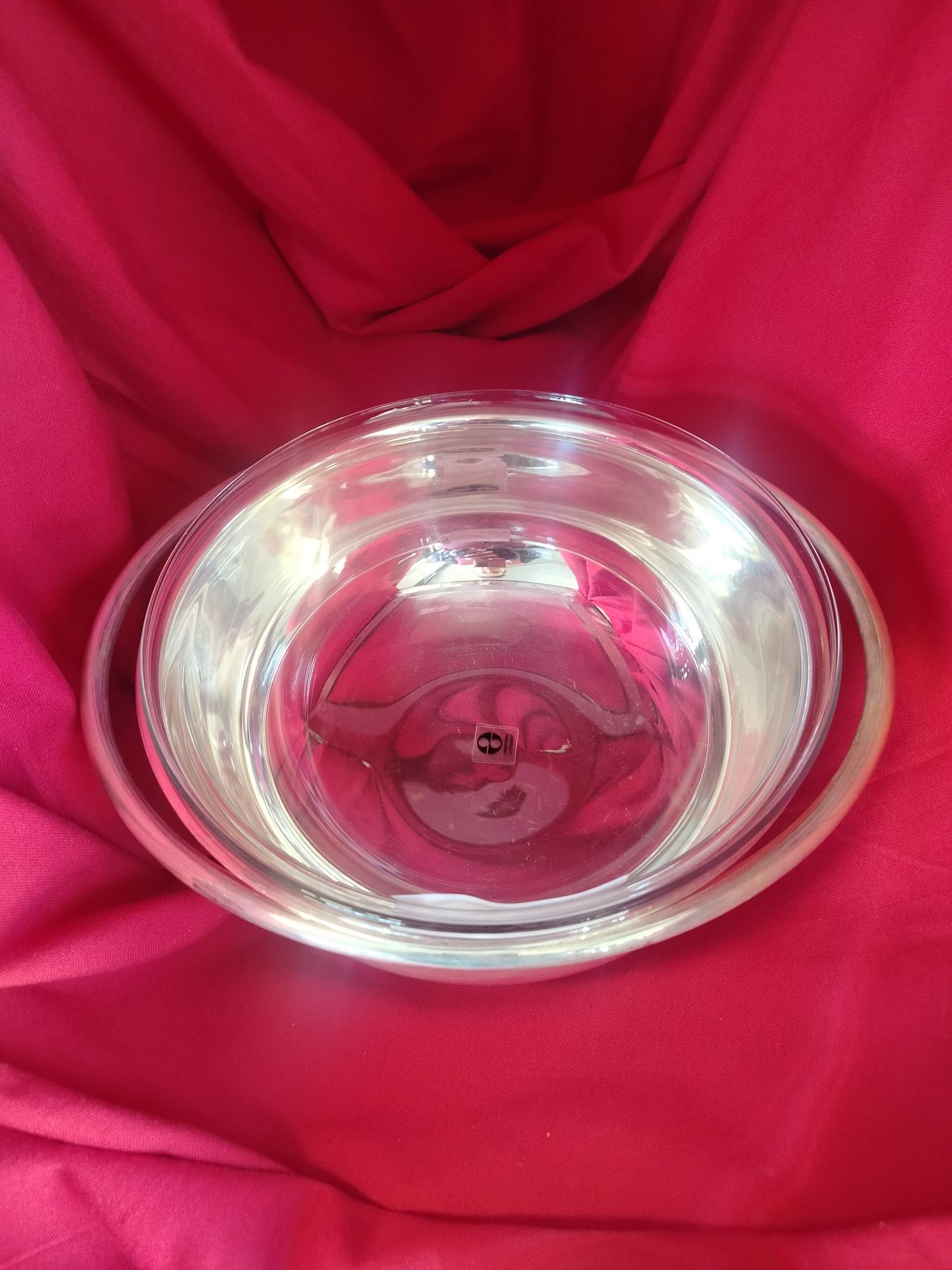 Centrotavola metallo argentato Sabattini