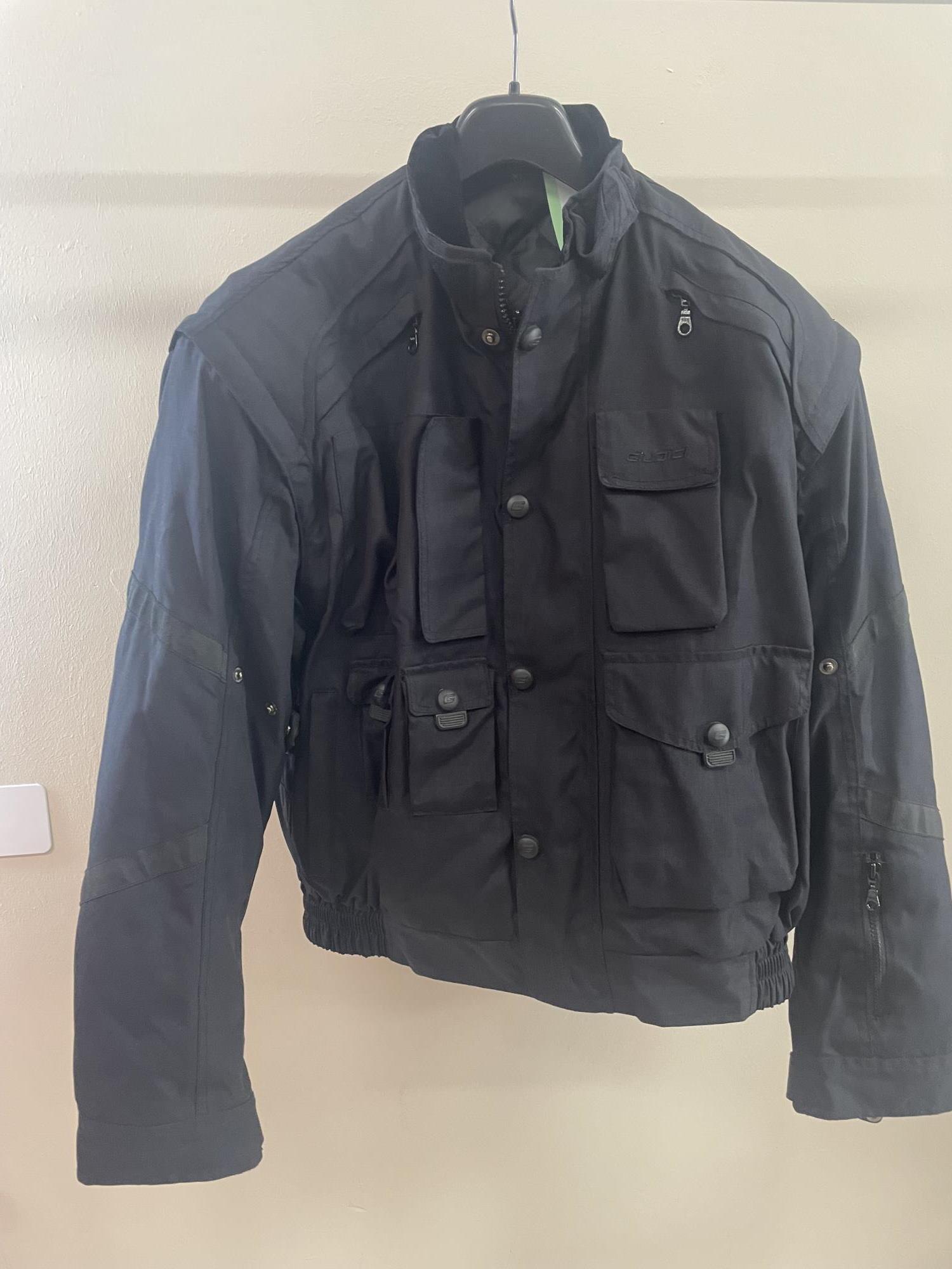 giubbno per moto nero con interno trapuntato tg. XL Giudici