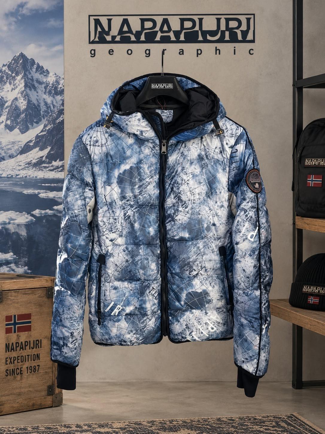 giubbotto U. azzurro fantasia tg. S Napapijri
