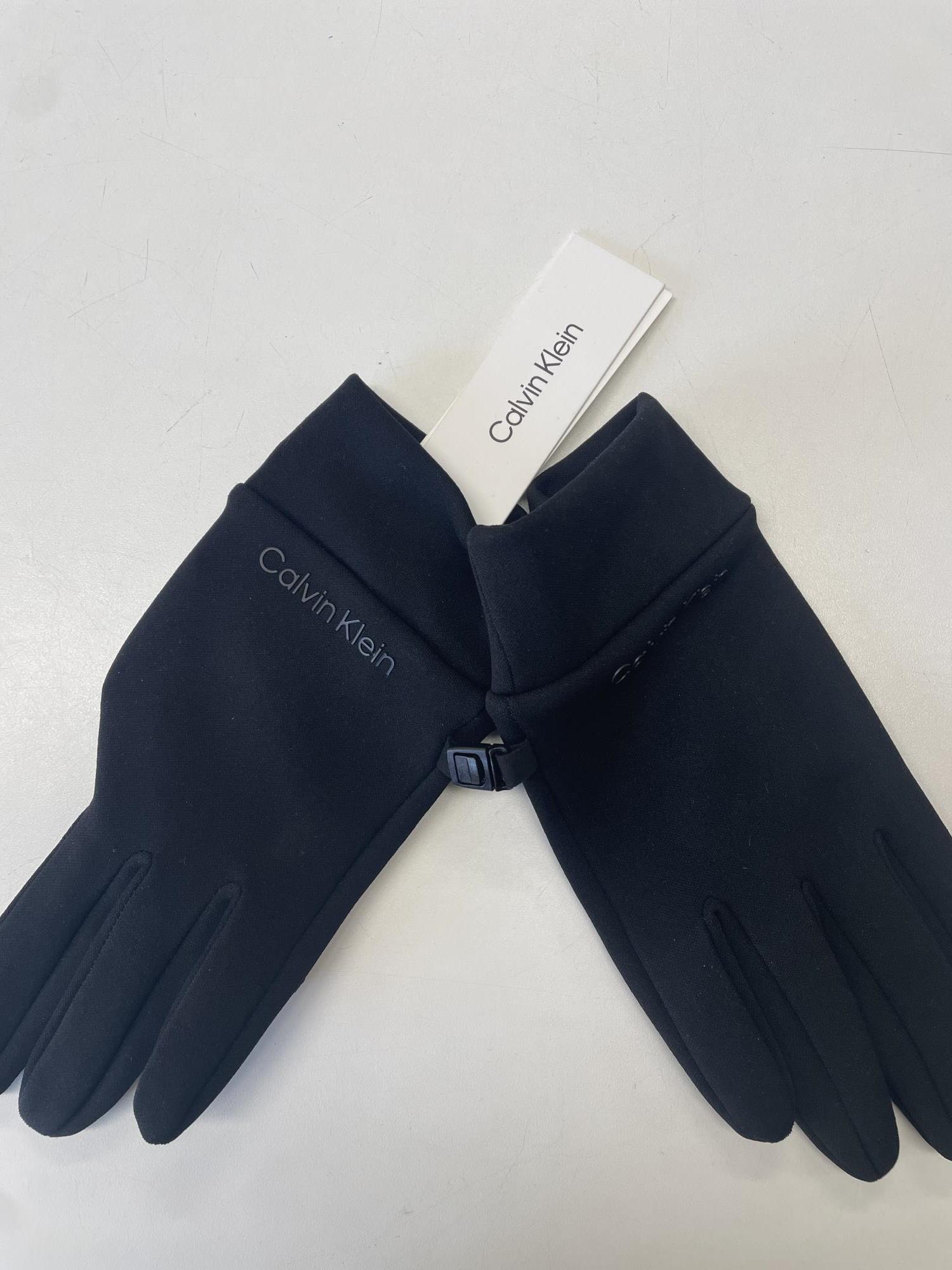 guanti neri Calvin Klein nuovi con cartellino