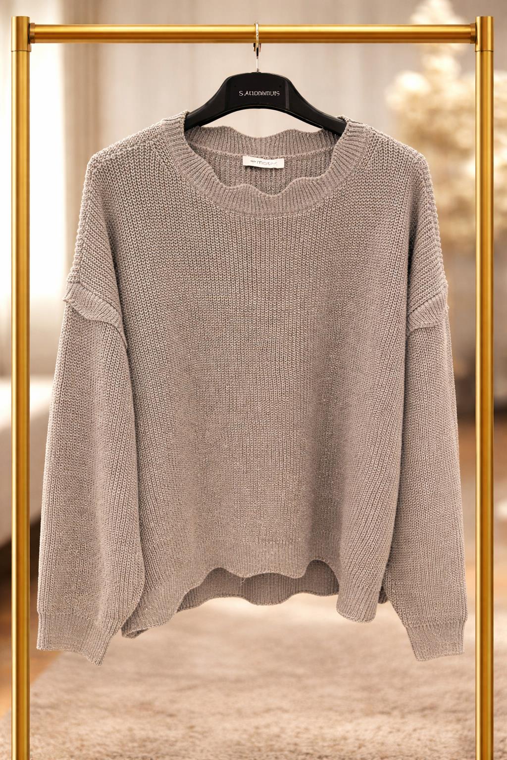 maglioncino grigio con lurex tg, M Motivi