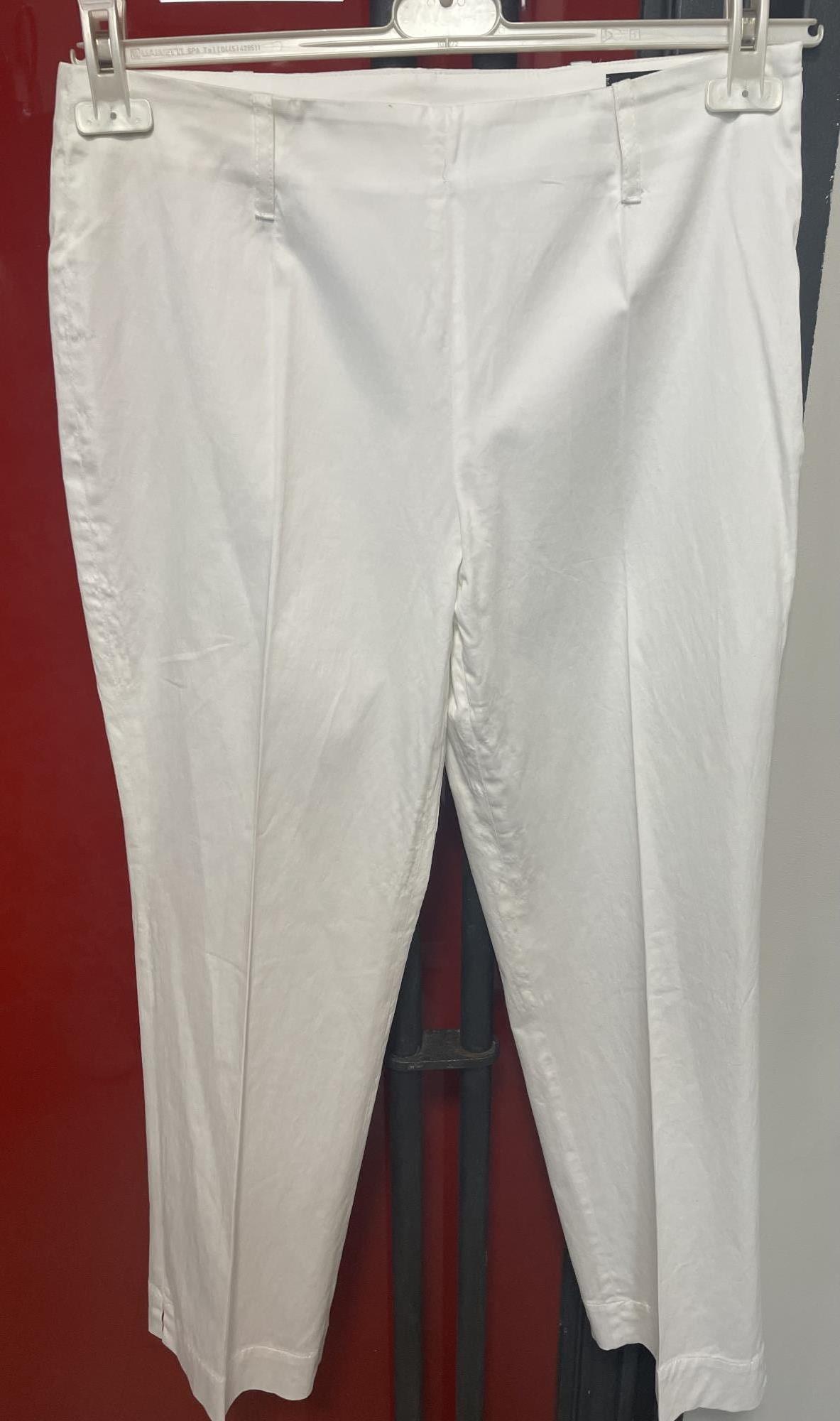 pantalone bianco con cerniera laterale tg. 46 L.Pucci