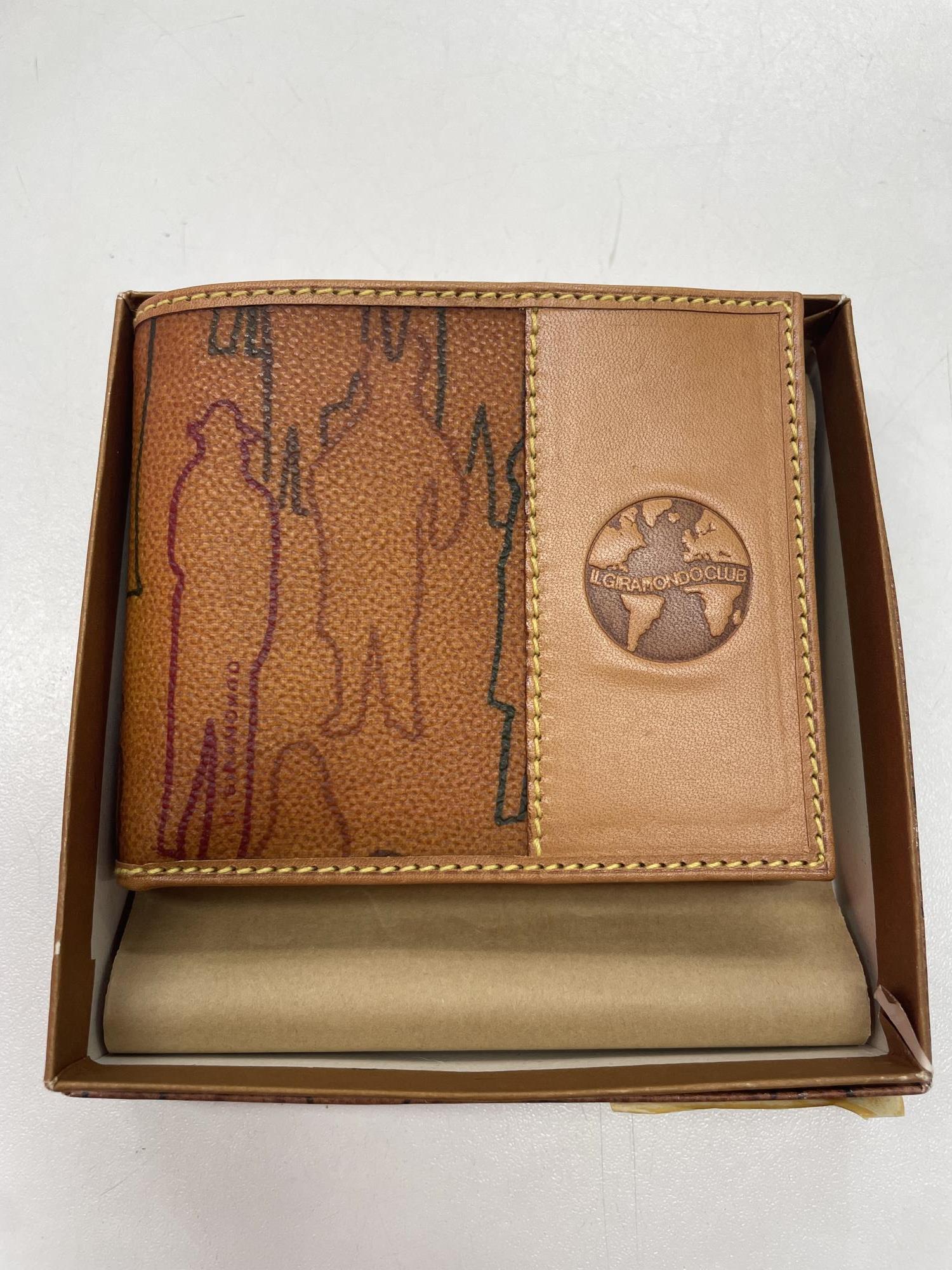 portafoglio uomo beige Il Giramondo