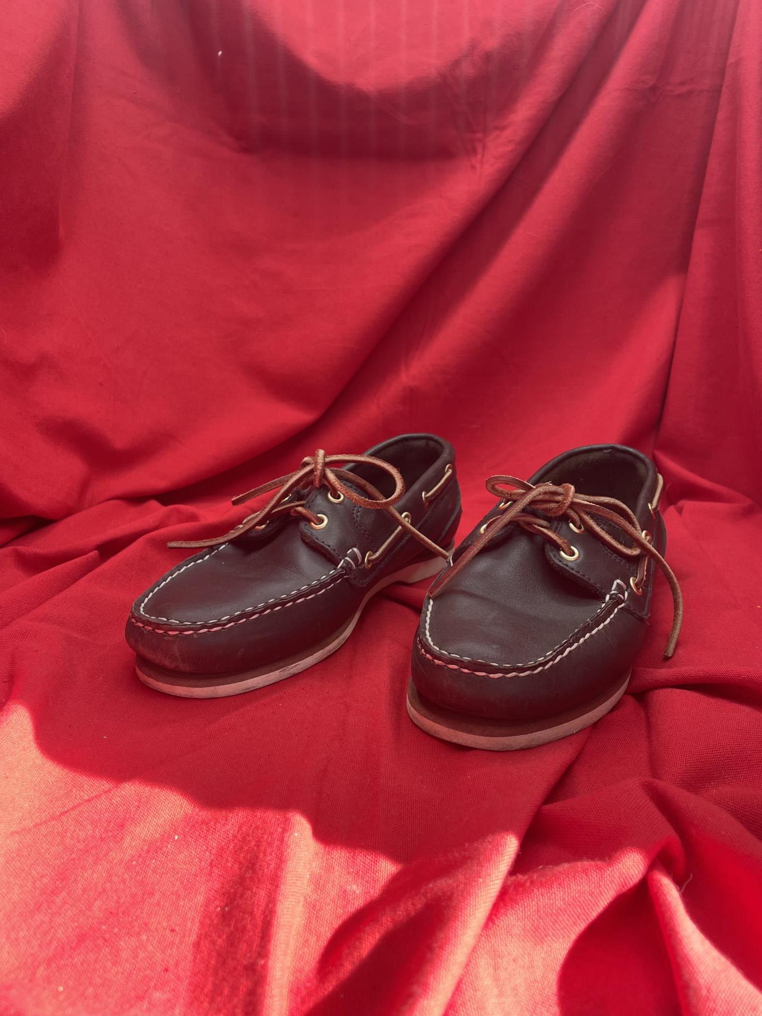 scarpe blu navi con lacci marroni nr. 39 Timberland