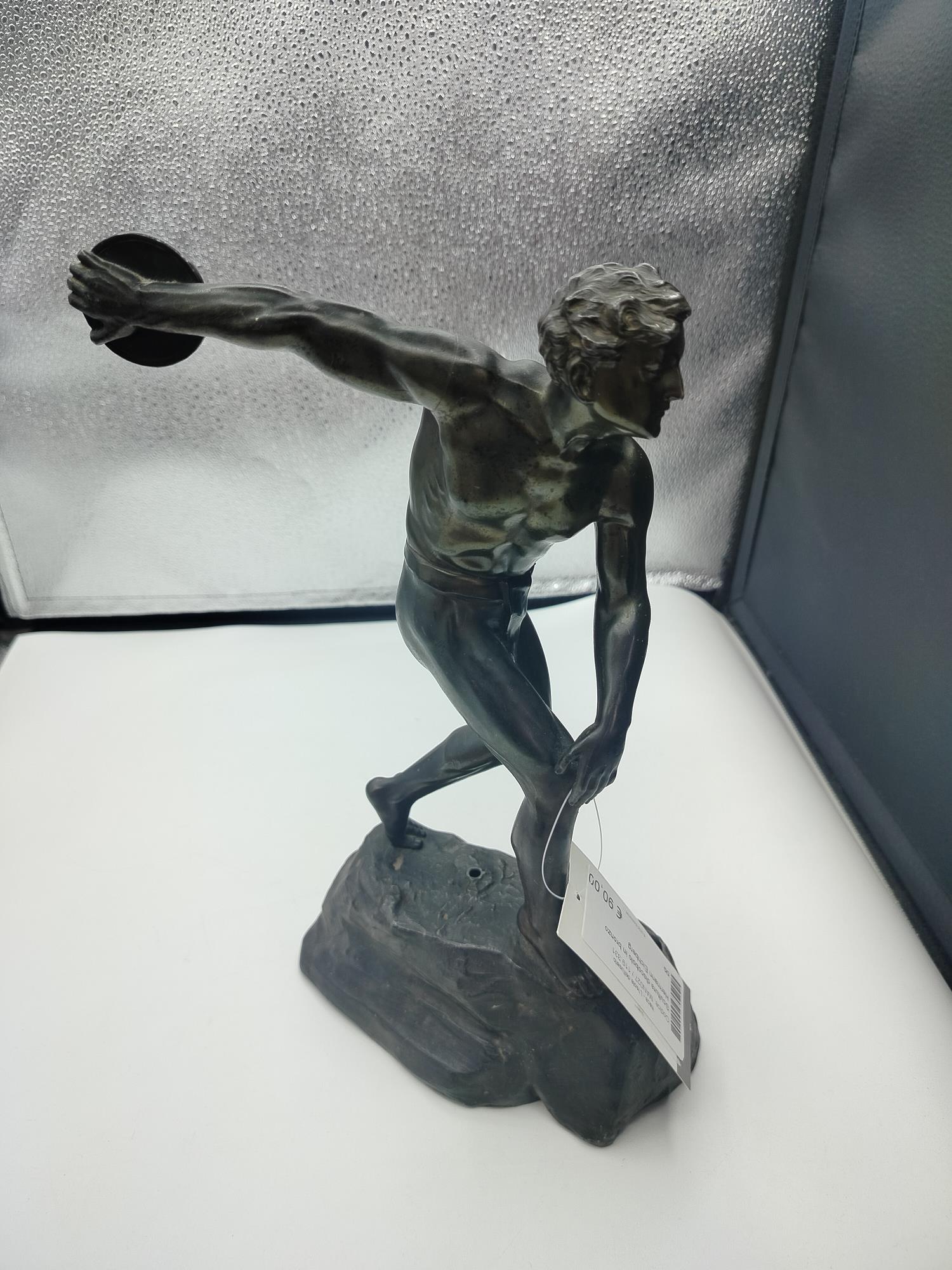 Scultura discobolo in bronzo Hermann Eichberg