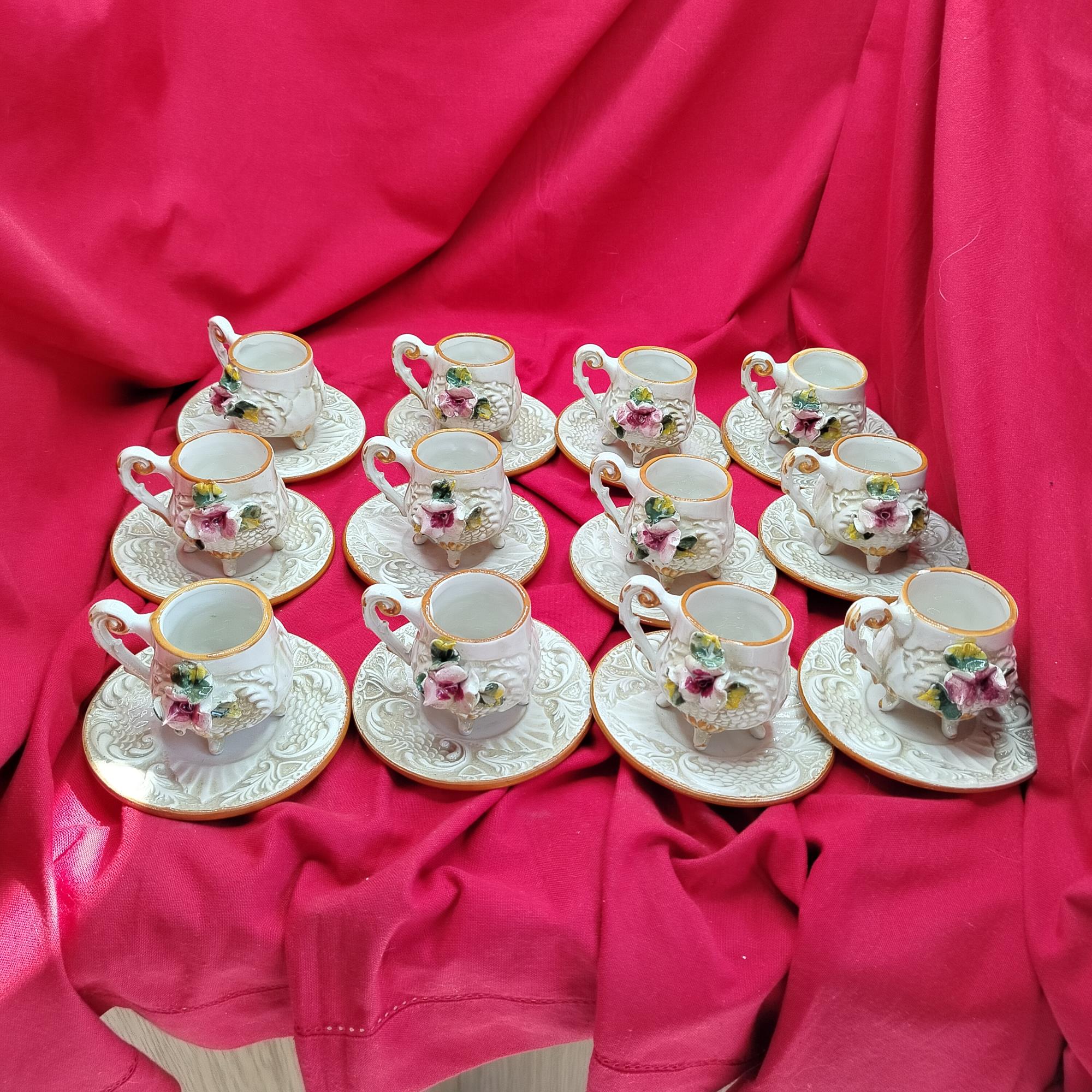 Servizio tazzine da caffè Capodimonte