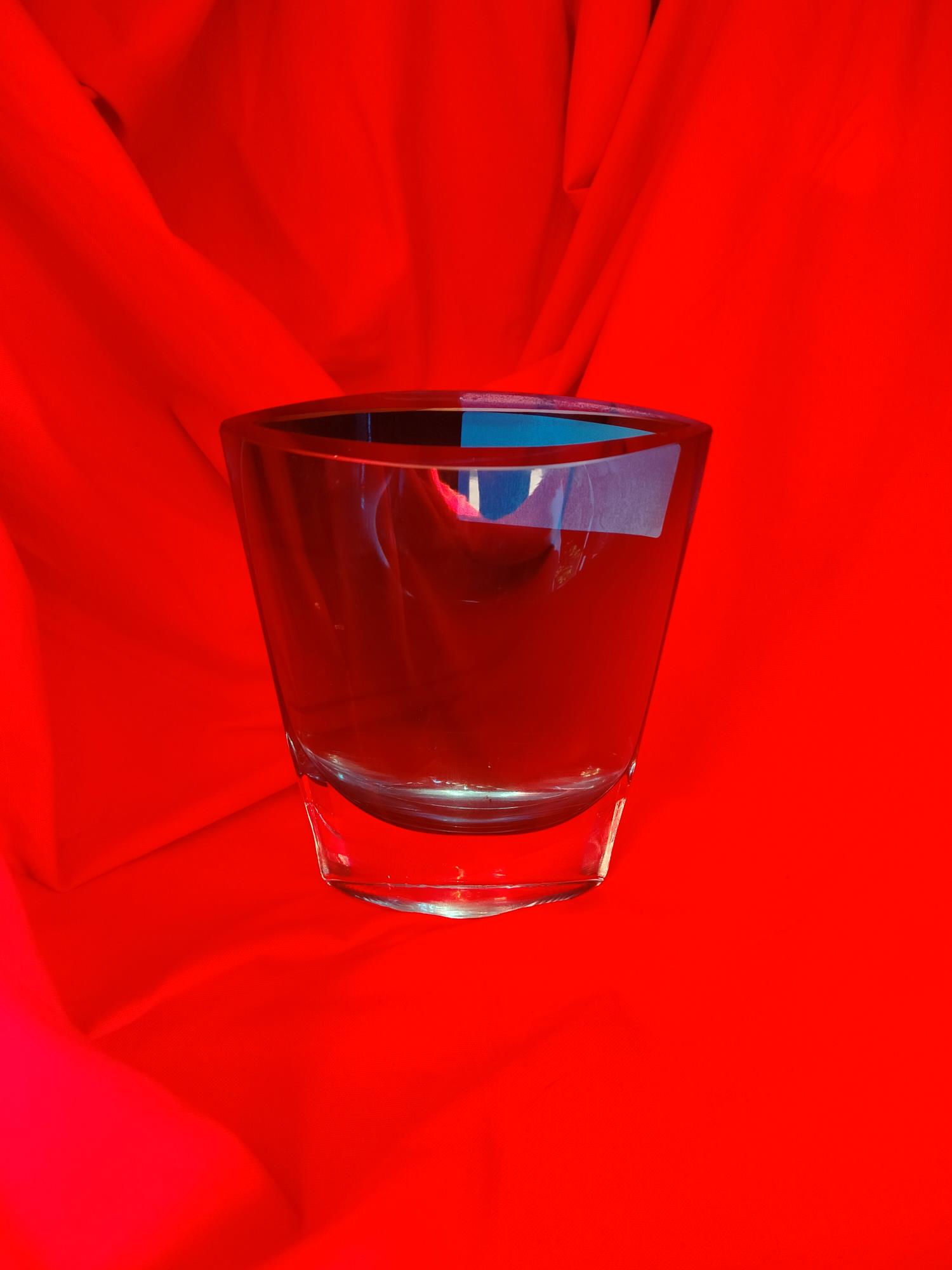 Vaso design vetro color blu